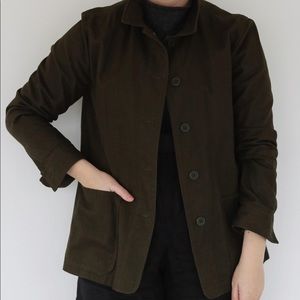 Tradlands Chore Coat in Olive Green